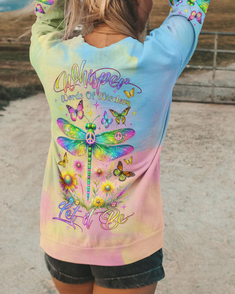 WHISPER WORDS OF WISDOM COLORFUL DRAGONFLY ALL OVER PRINT - TLNZ2711231
