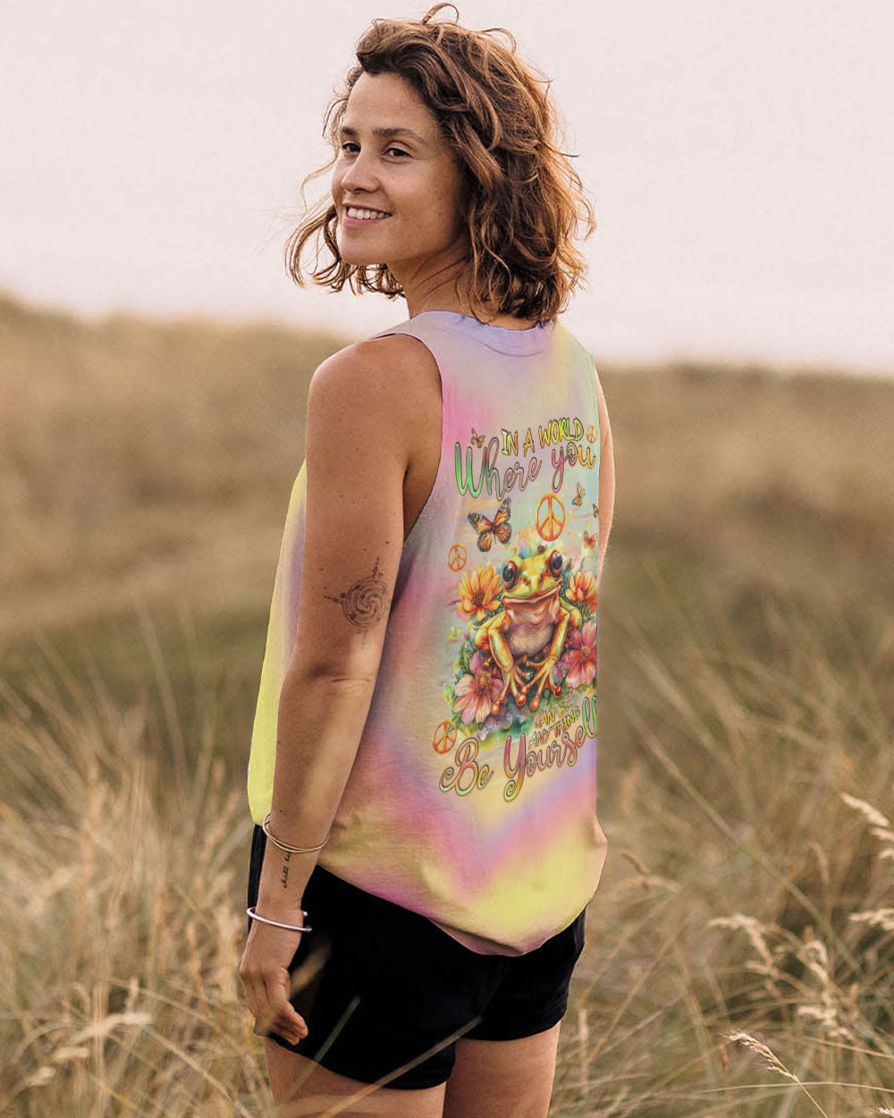 BE YOURSELF FROG ALL OVER PRINT - TLNZ2802243