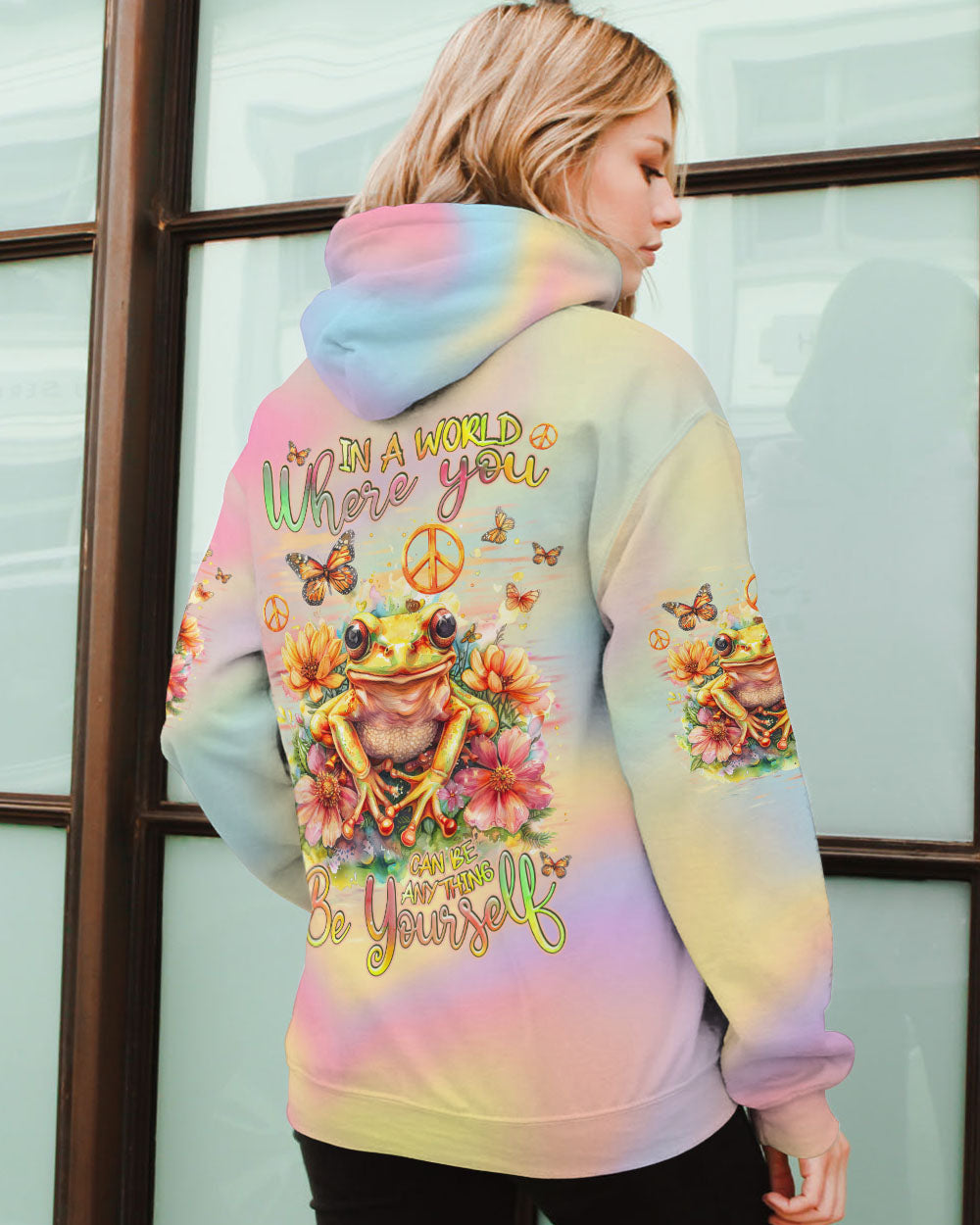 BE YOURSELF FROG ALL OVER PRINT - TLNZ2802243