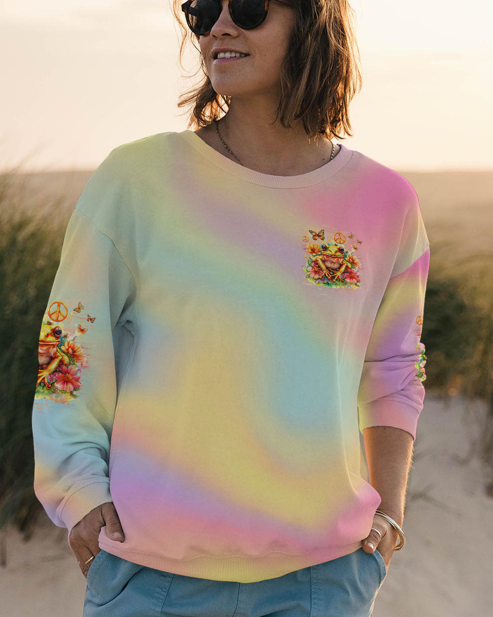BE YOURSELF FROG ALL OVER PRINT - TLNZ2802243
