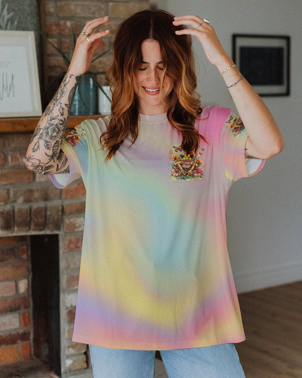 BE YOURSELF FROG ALL OVER PRINT - TLNZ2802243