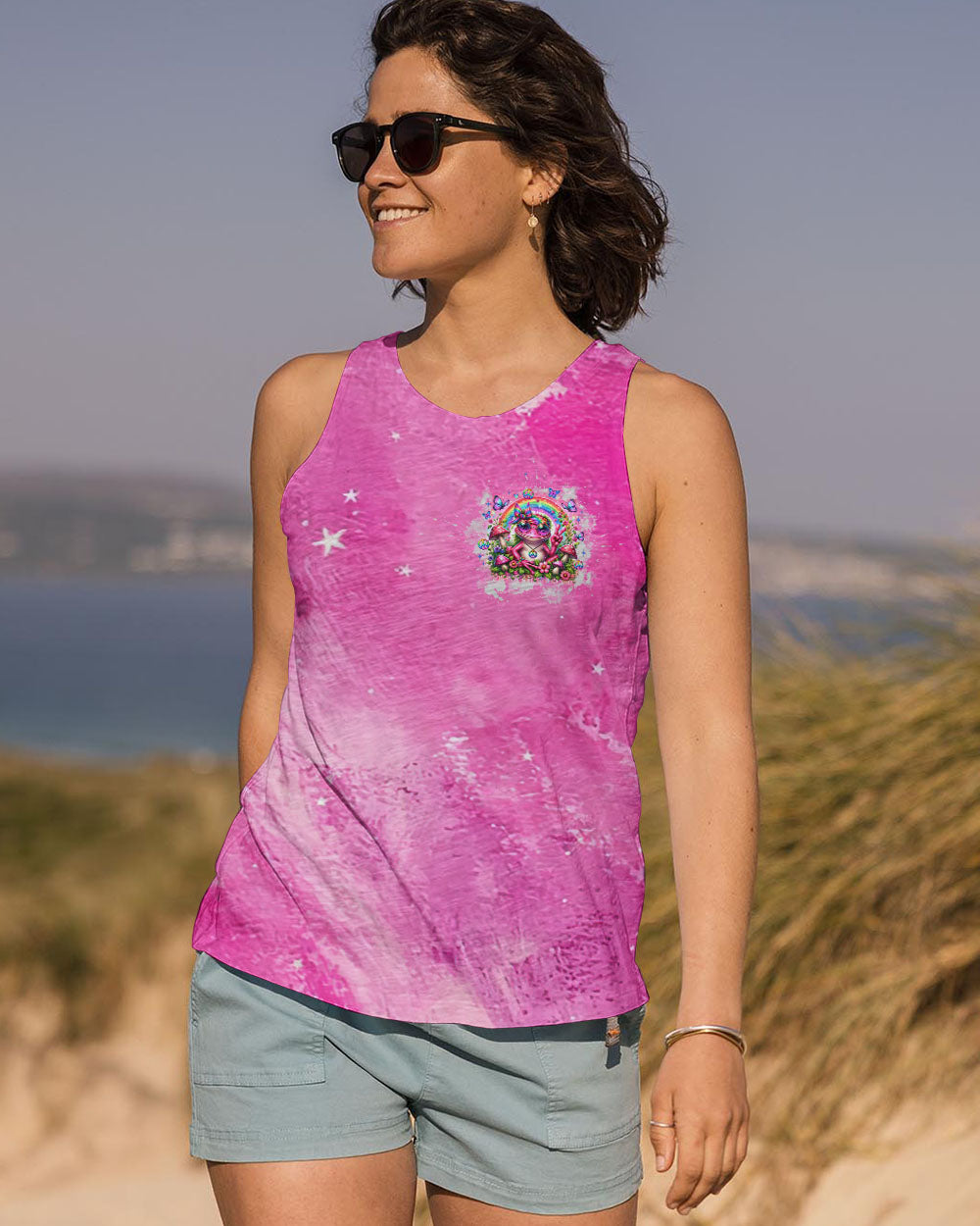 BE YOU THE WORLD WILL ADJUST FROG ALL OVER PRINT - TLNZ2806241