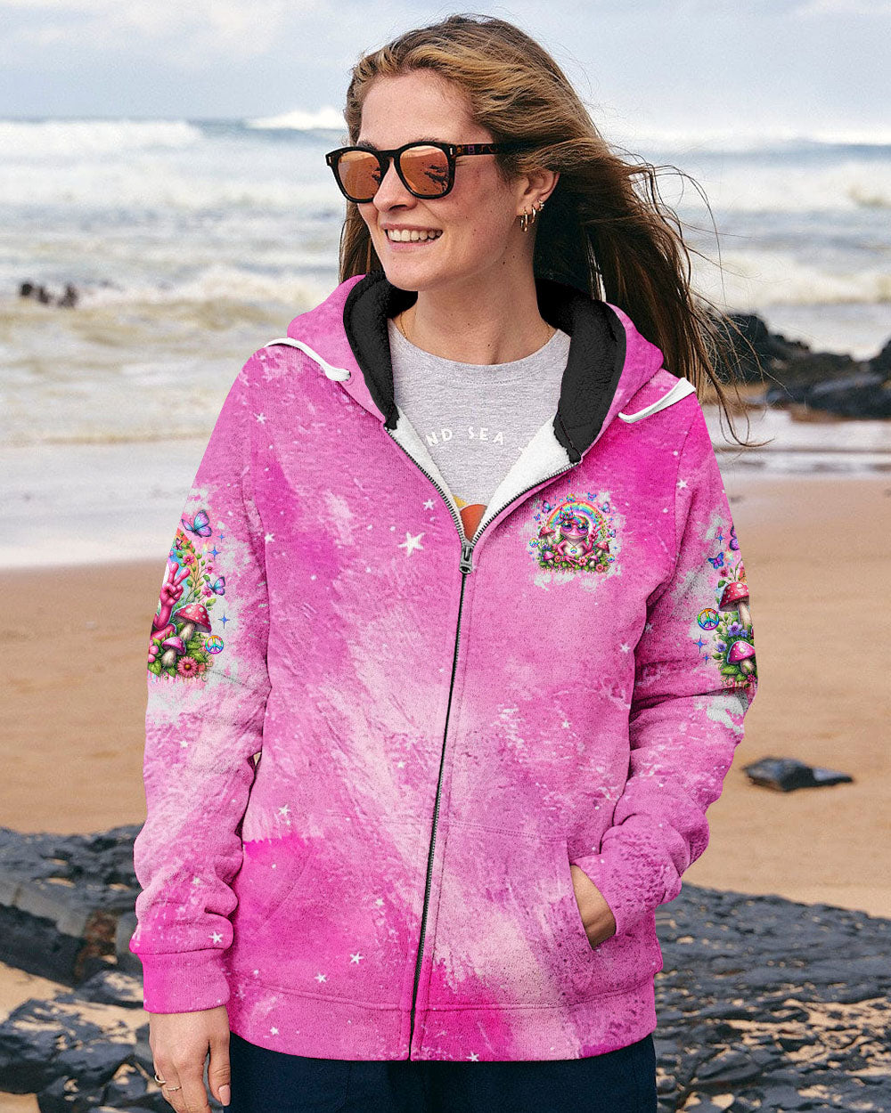 BE YOU THE WORLD WILL ADJUST FROG ALL OVER PRINT - TLNZ2806241