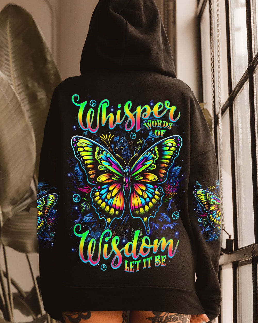 WHISPER WORDS OF WISDOM LET IT BE BUTTERFLY ALL OVER PRINT  - TLNZ2808254