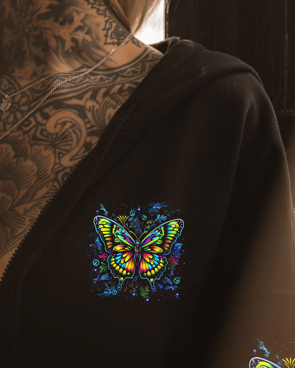 WHISPER WORDS OF WISDOM LET IT BE BUTTERFLY ALL OVER PRINT  - TLNZ2808254