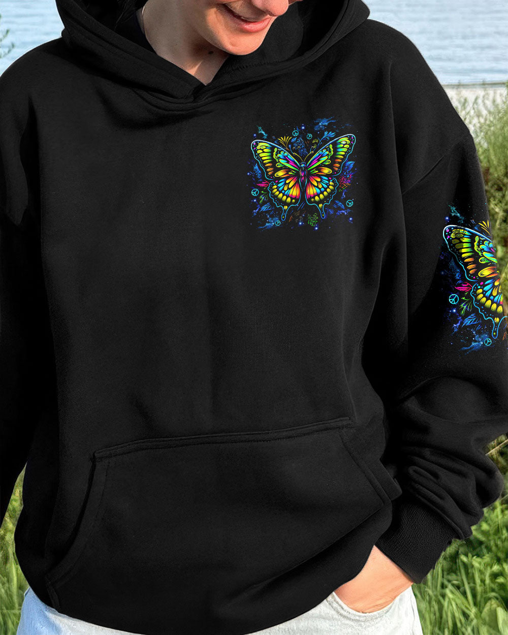 WHISPER WORDS OF WISDOM LET IT BE BUTTERFLY ALL OVER PRINT  - TLNZ2808254