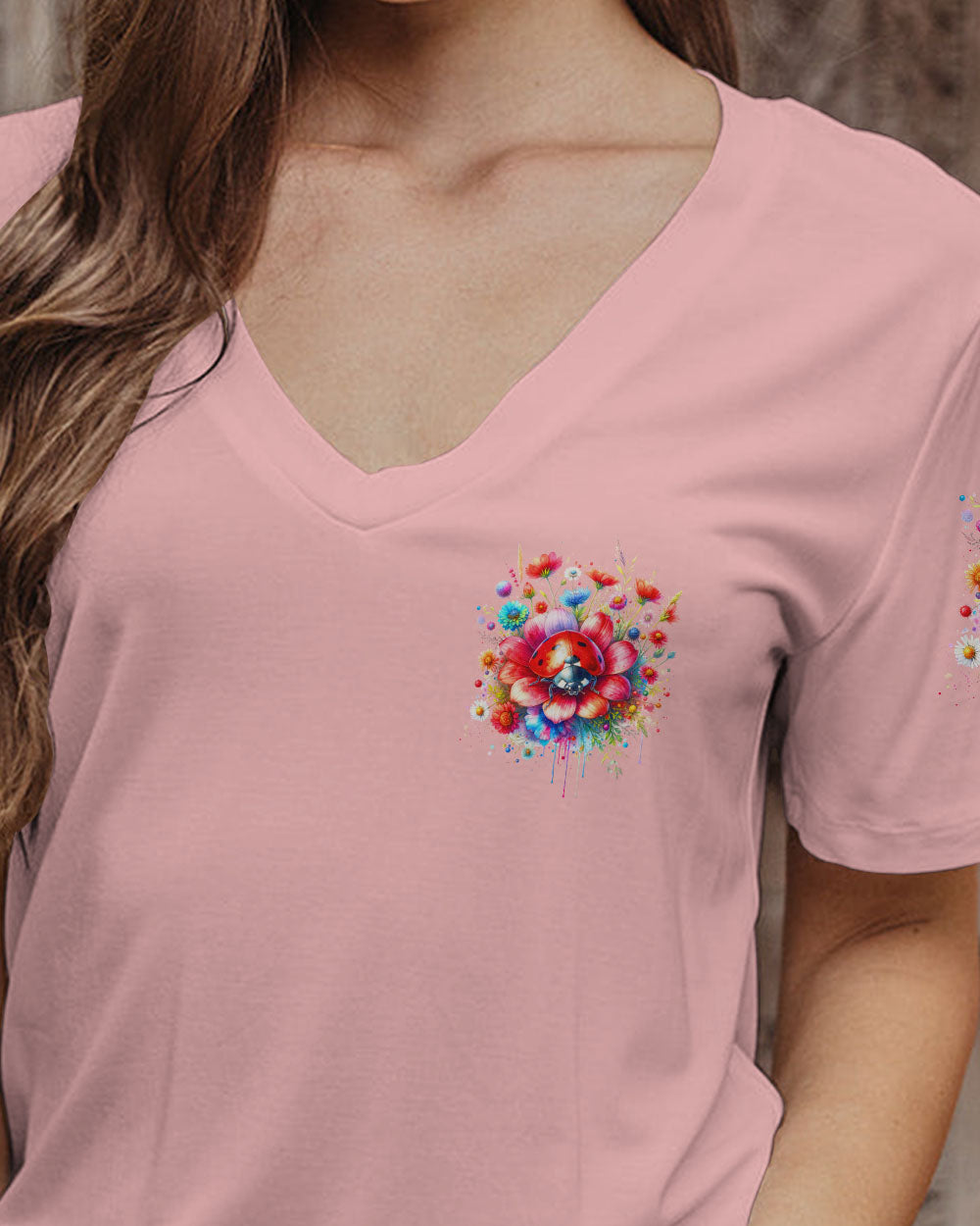 JUST BREATHE LADYBUG FLORAL ALL OVER PRINT - TLNZ2811231