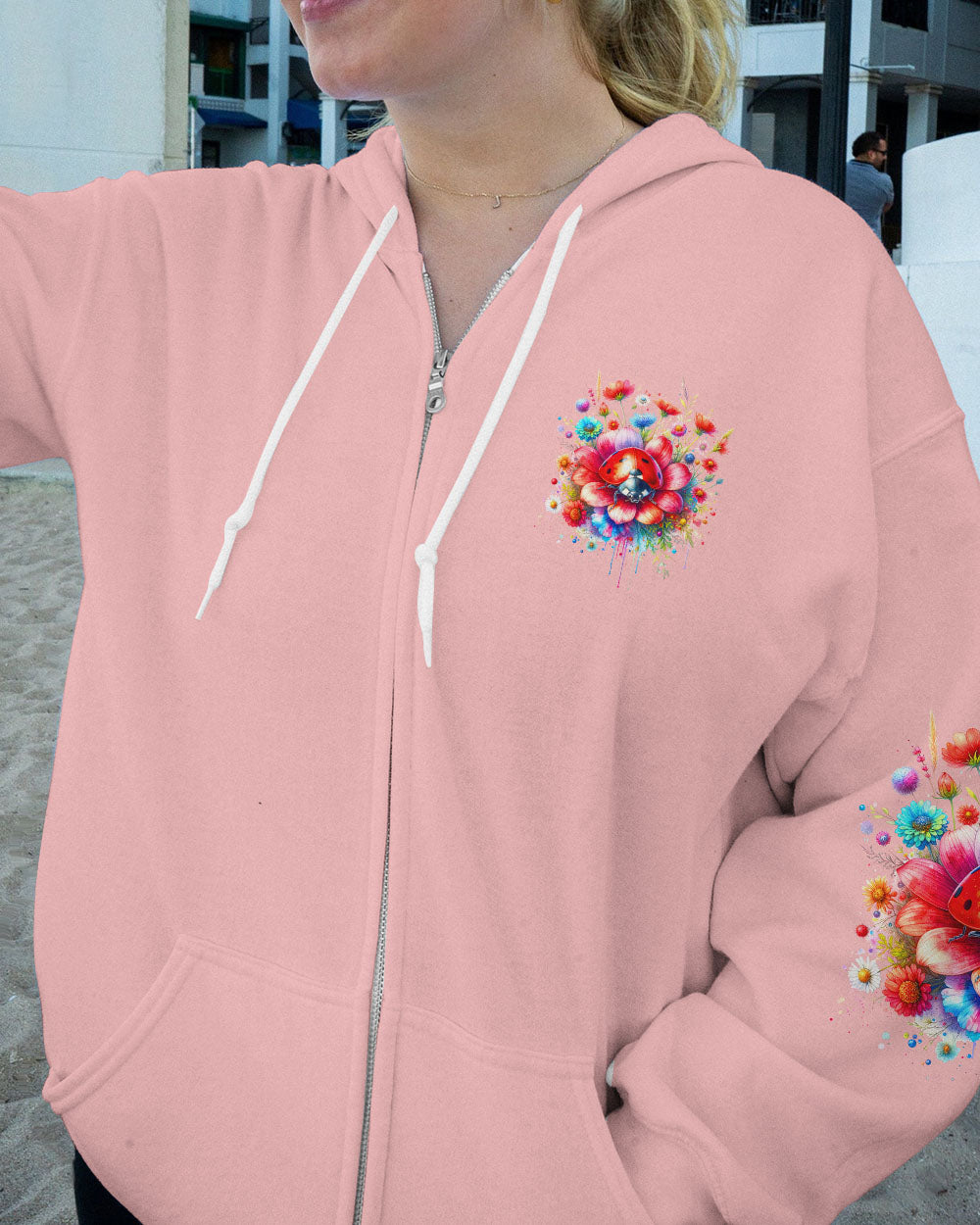 JUST BREATHE LADYBUG FLORAL ALL OVER PRINT - TLNZ2811231