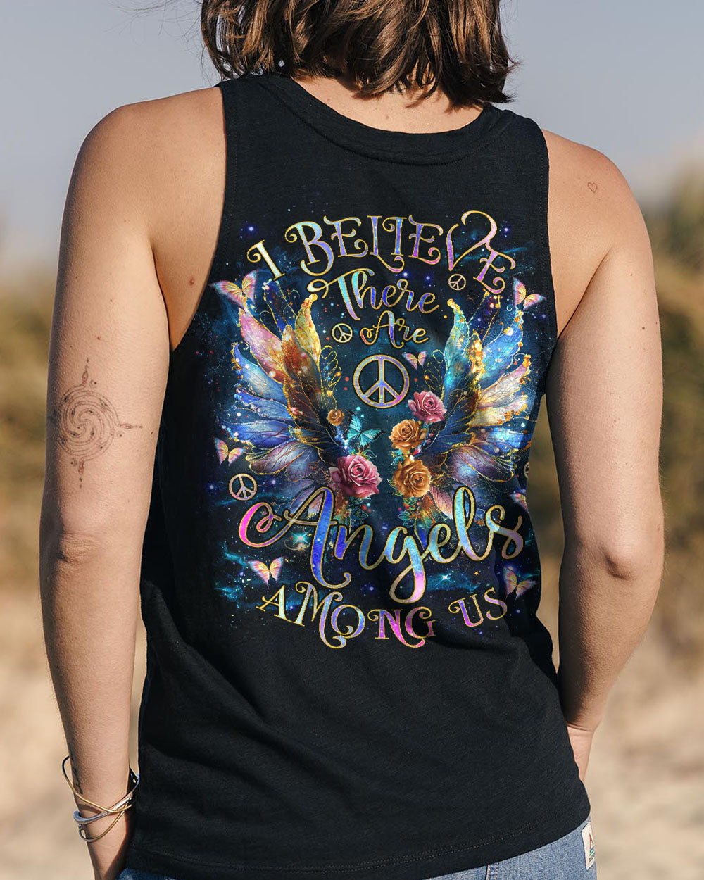 I BELIEVE THERE ARE ANGELS AMONG US WINGS ALL OVER PRINT - TLNZ2903242