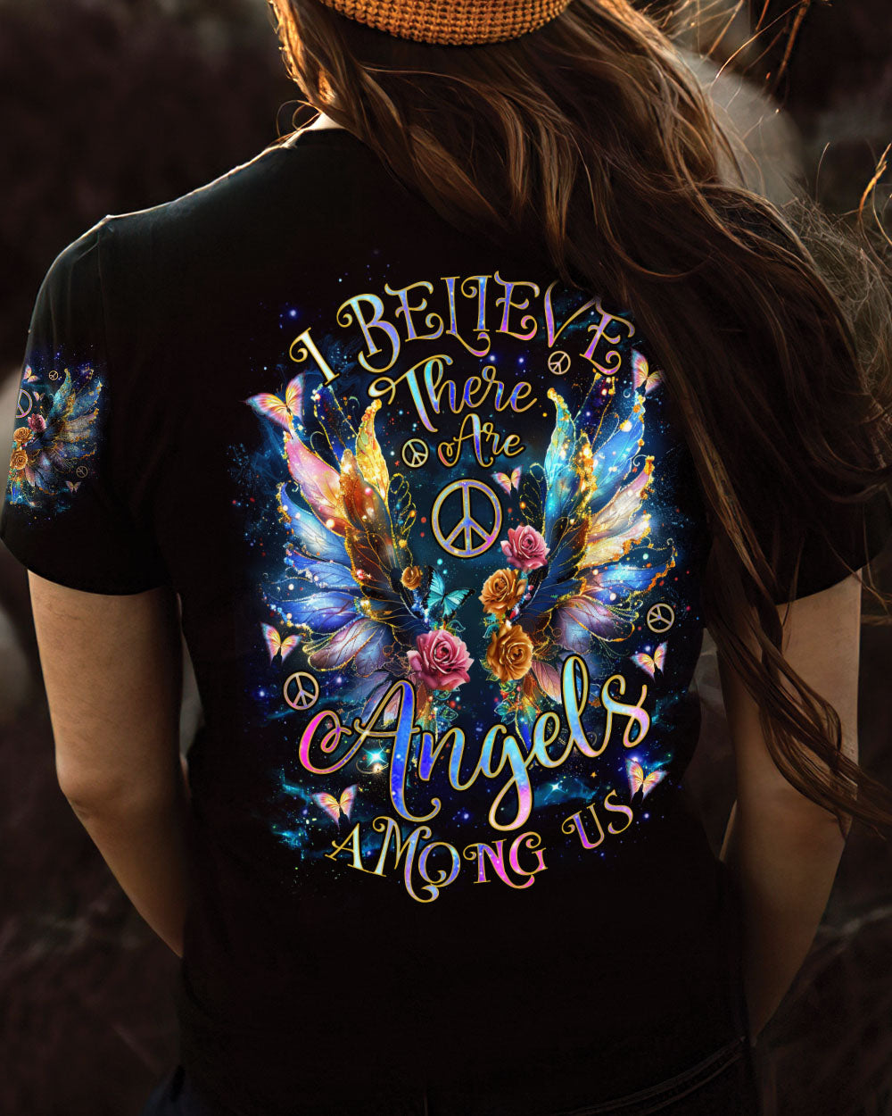 I BELIEVE THERE ARE ANGELS AMONG US WINGS ALL OVER PRINT - TLNZ2903242