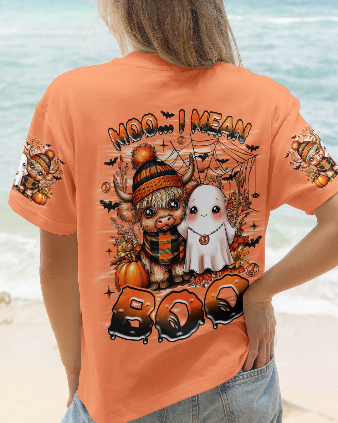 MOO I MEAN BOO HALLOWEEN ALL OVER PRINT - TLNZ2907253