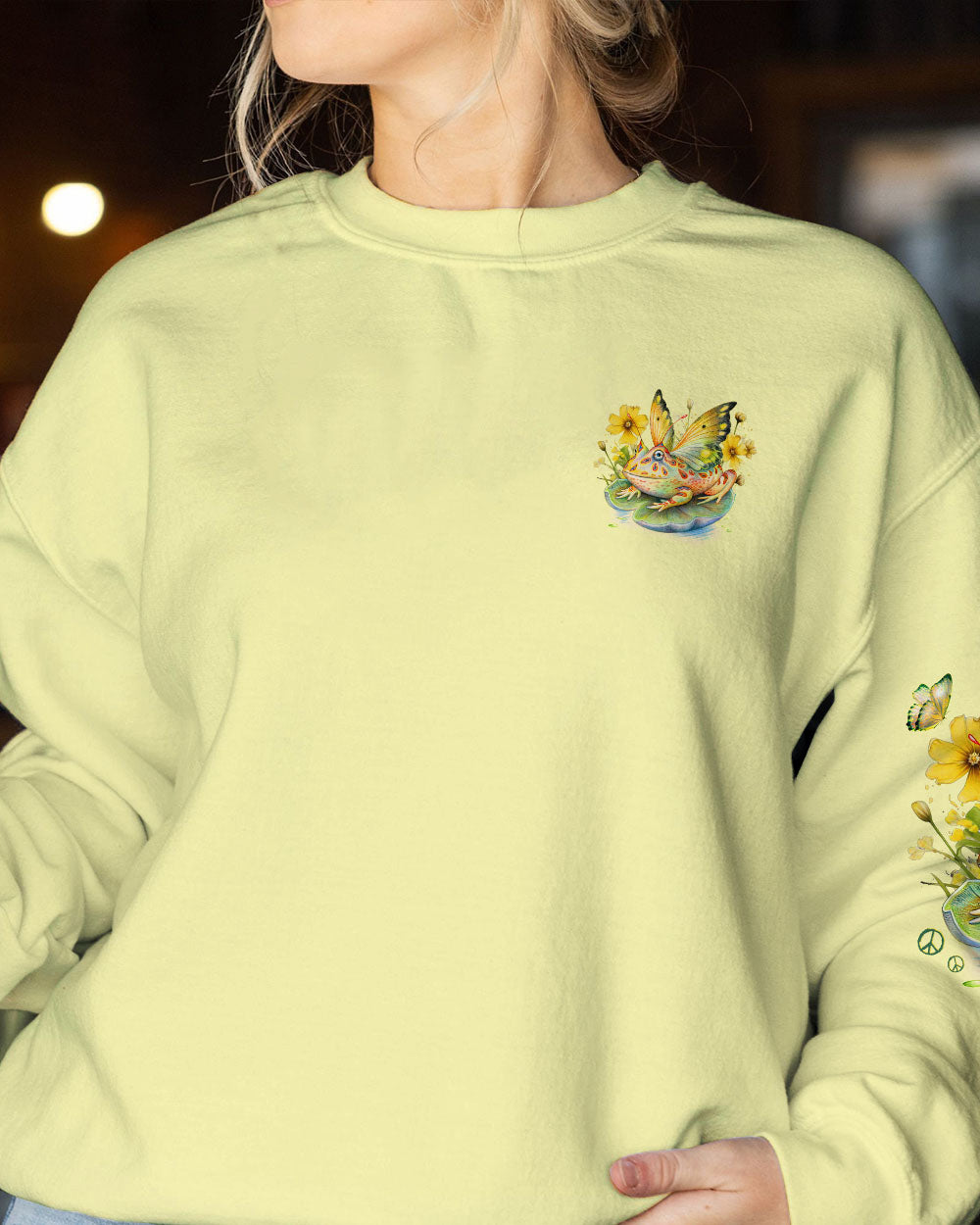 BE YOU THE WORLD WILL ADJUST FROG ALL OVER PRINT - TLNZ2908231