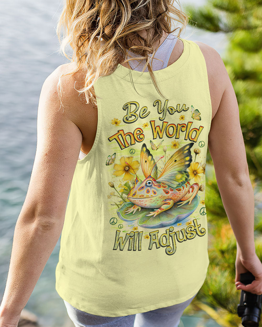BE YOU THE WORLD WILL ADJUST FROG ALL OVER PRINT - TLNZ2908231