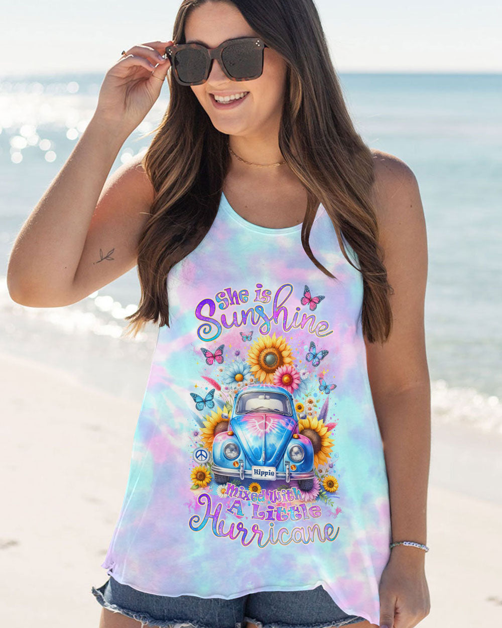 SHE IS SUNSHINE SUNFLOWER ALL OVER PRINT - TLNZ2911232