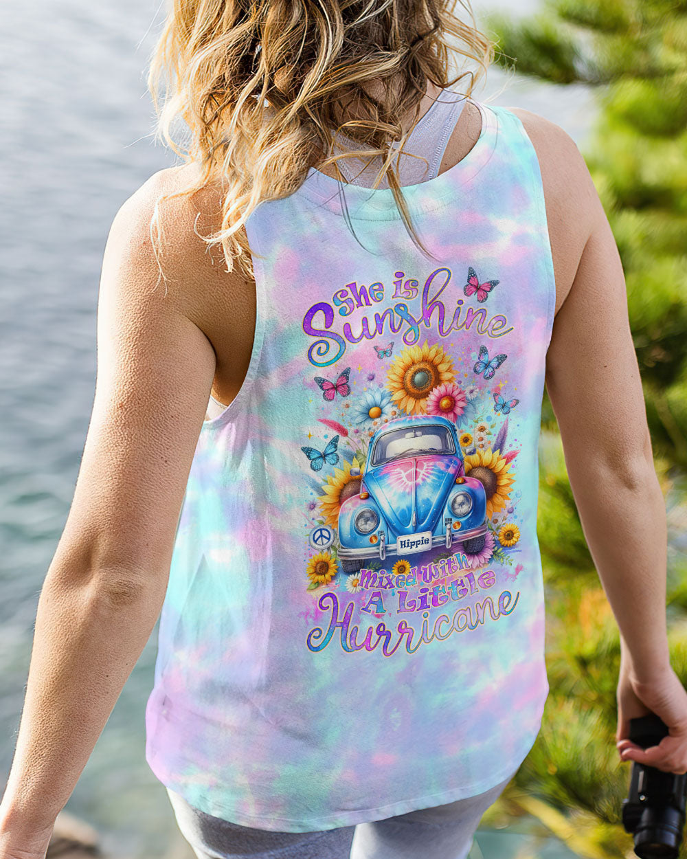 SHE IS SUNSHINE SUNFLOWER ALL OVER PRINT - TLNZ2911232