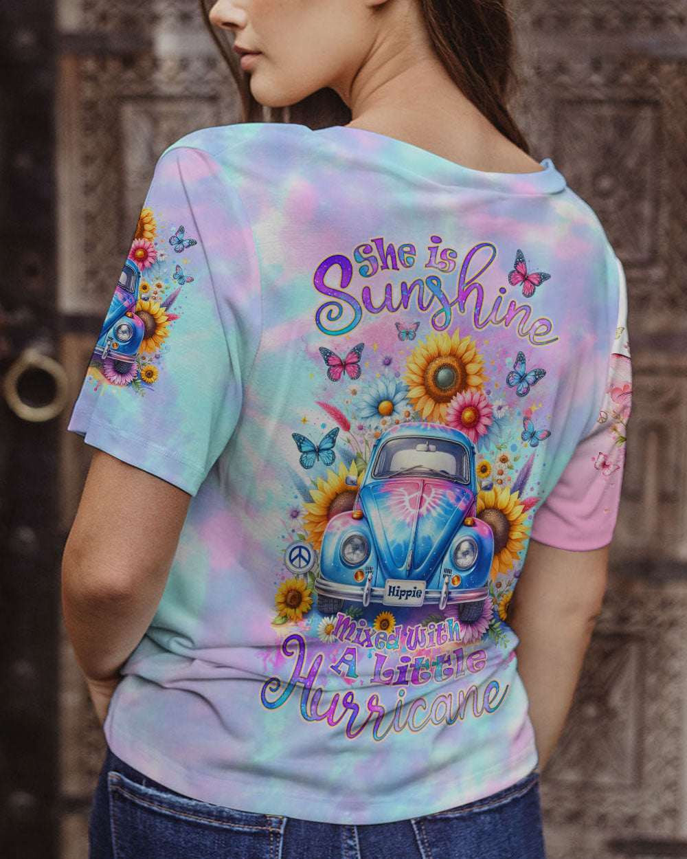 SHE IS SUNSHINE SUNFLOWER ALL OVER PRINT - TLNZ2911232