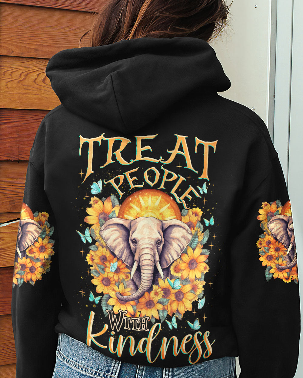 TREAT PEOPLE WITH KINDNESS ELEPHANT ALL OVER PRINT - TLNZ3005232