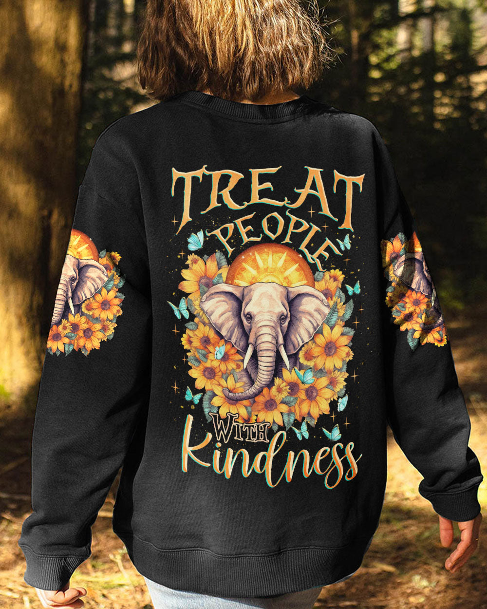 TREAT PEOPLE WITH KINDNESS ELEPHANT ALL OVER PRINT - TLNZ3005232