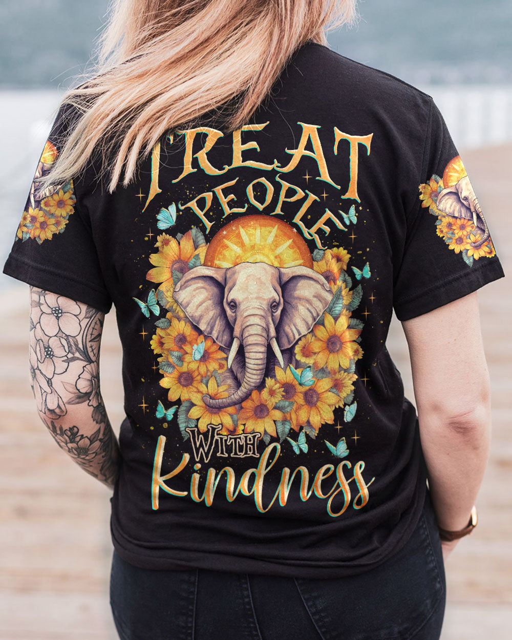 TREAT PEOPLE WITH KINDNESS ELEPHANT ALL OVER PRINT - TLNZ3005232