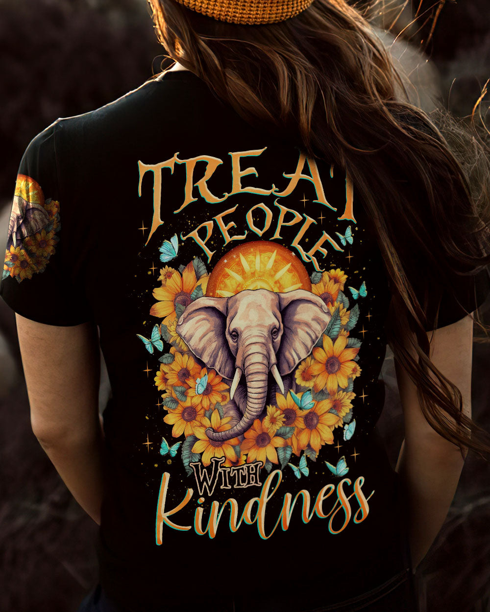 TREAT PEOPLE WITH KINDNESS ELEPHANT ALL OVER PRINT - TLNZ3005232