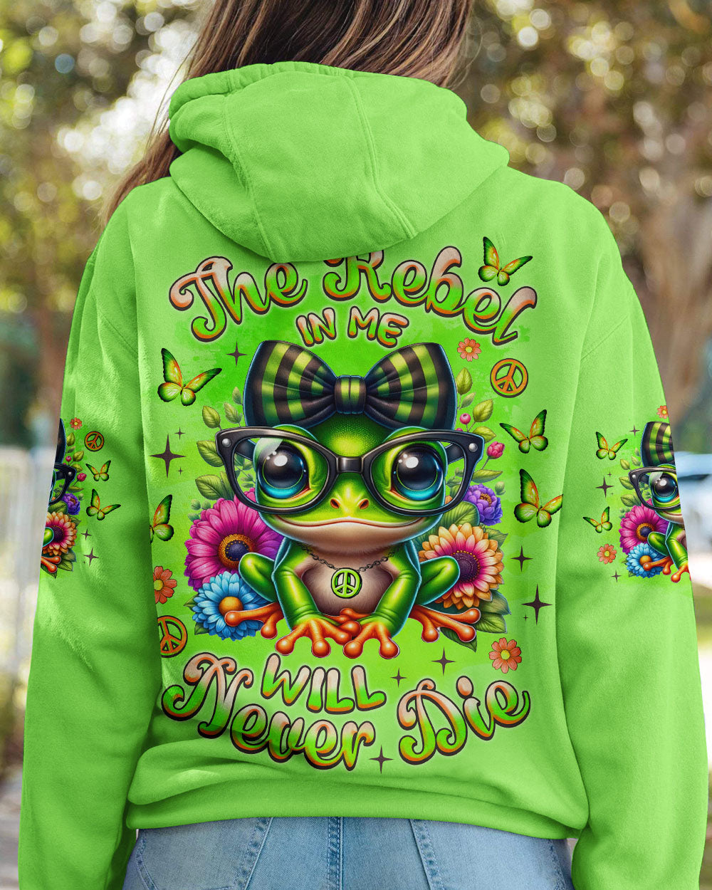 THE REBEL IN ME WILL NEVER DIE FROG ALL OVER PRINT - TLNZ3006252