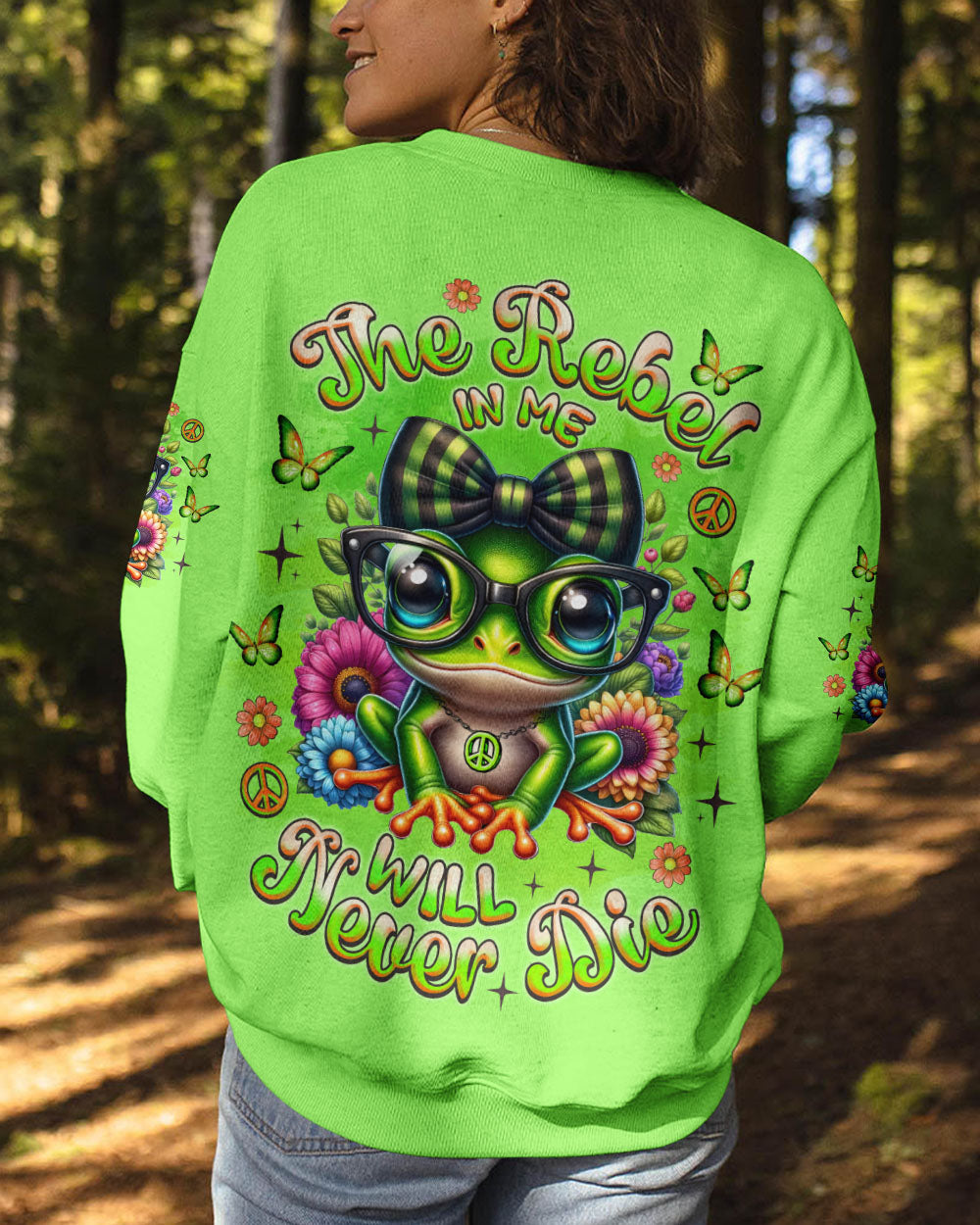 THE REBEL IN ME WILL NEVER DIE FROG ALL OVER PRINT - TLNZ3006252