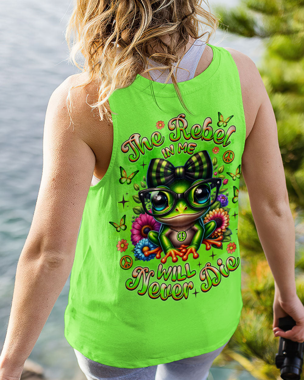 THE REBEL IN ME WILL NEVER DIE FROG ALL OVER PRINT - TLNZ3006252