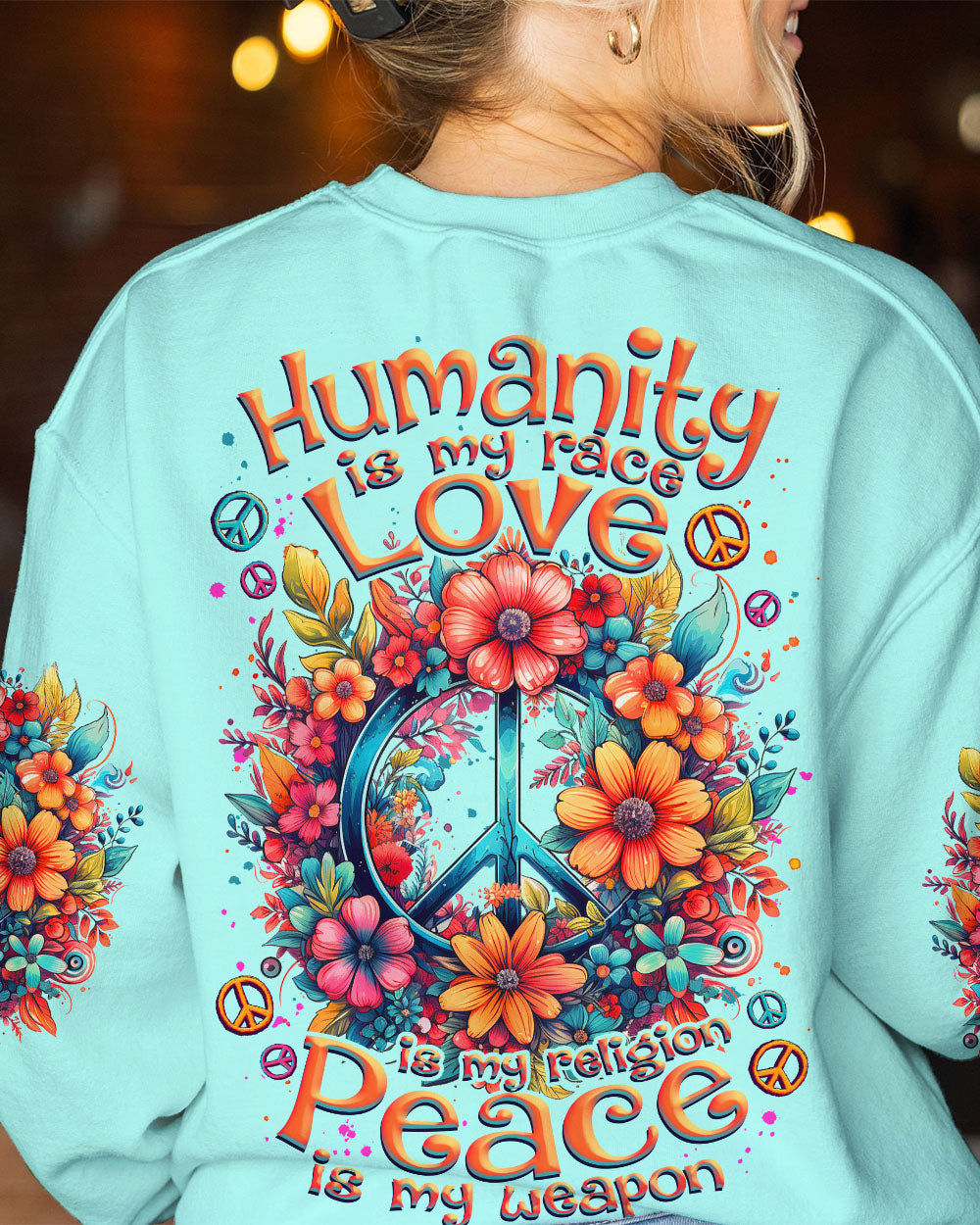 PEACE IS MY WEAPON TIE DYE ALL OVER PRINT - TLNZ3008231