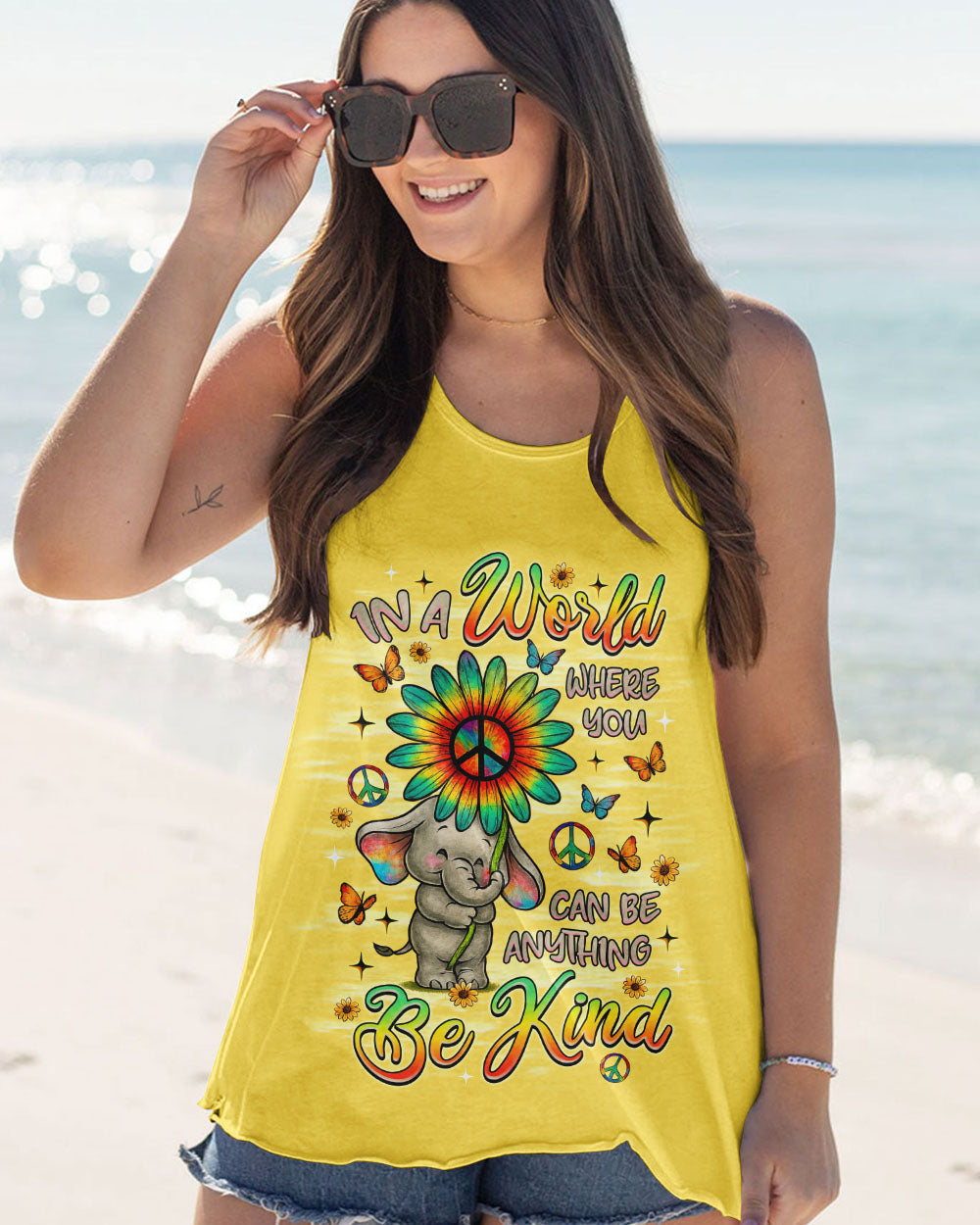 BE KIND ELEPHANT ALL OVER PRINT  - TLNZ3107252