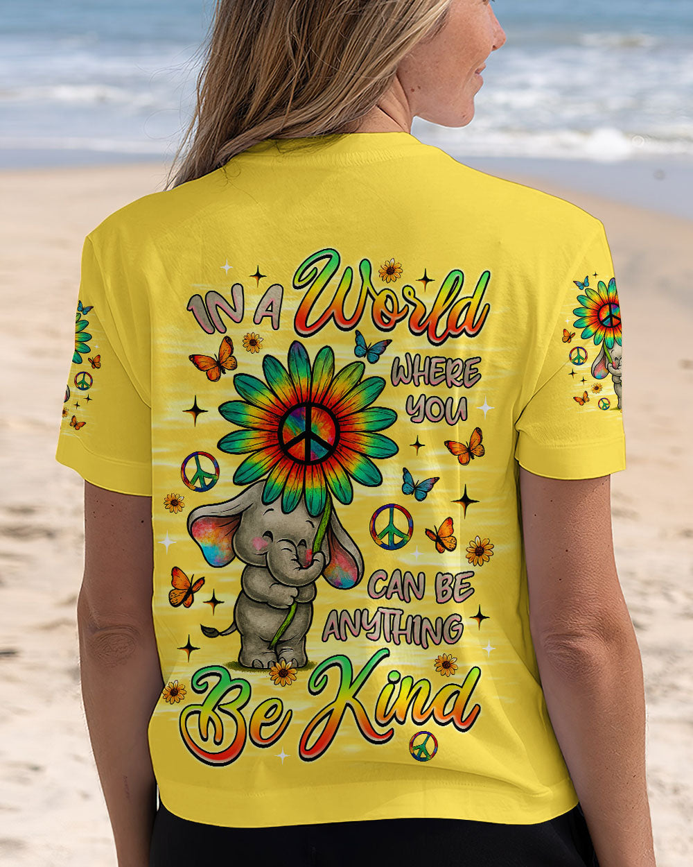 BE KIND ELEPHANT ALL OVER PRINT  - TLNZ3107252