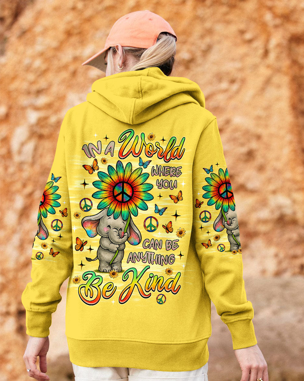 BE KIND ELEPHANT ALL OVER PRINT  - TLNZ3107252