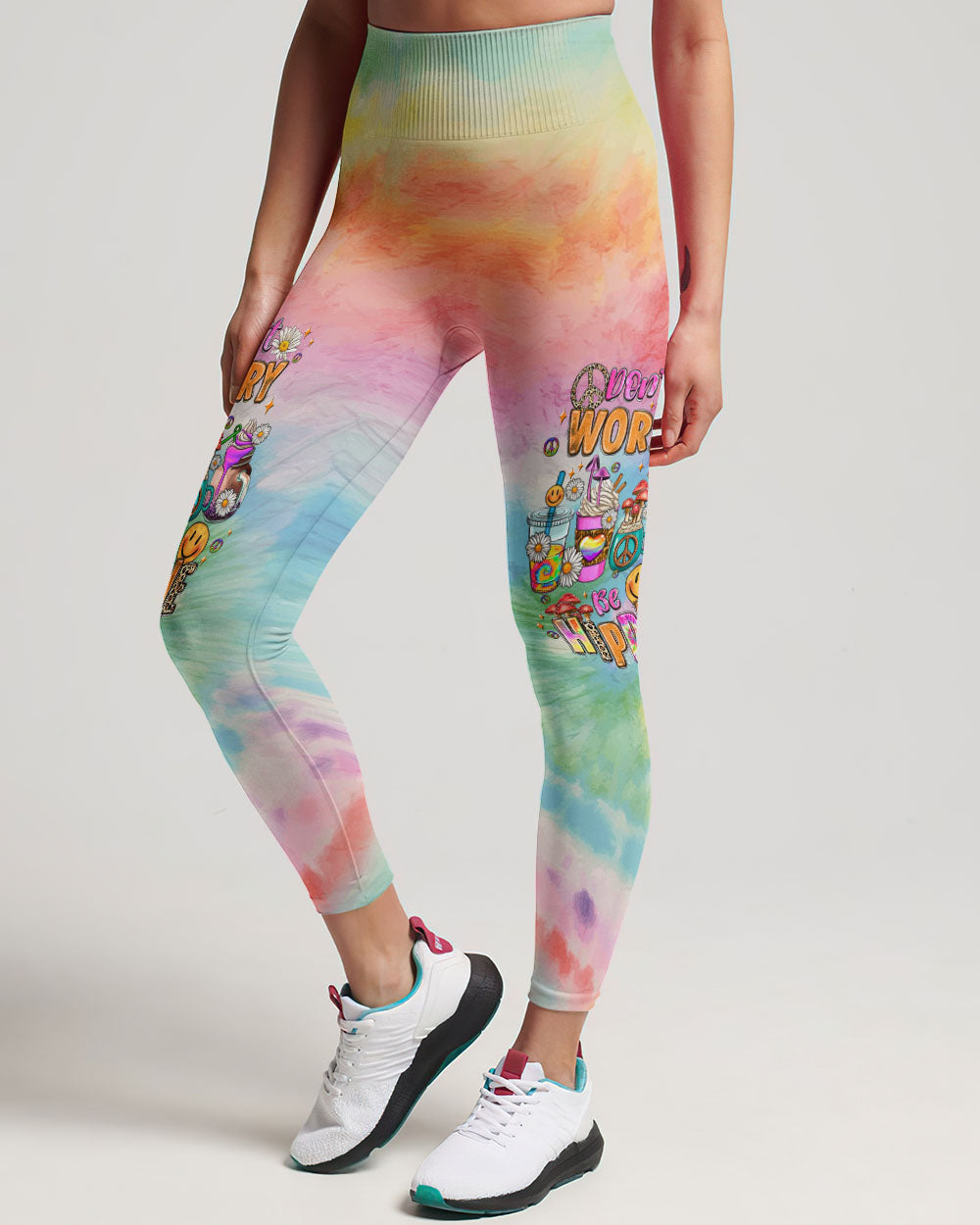 DON'T WORRY BE HIPPIE TIE DYE ALL OVER PRINT - TLNZ3108232