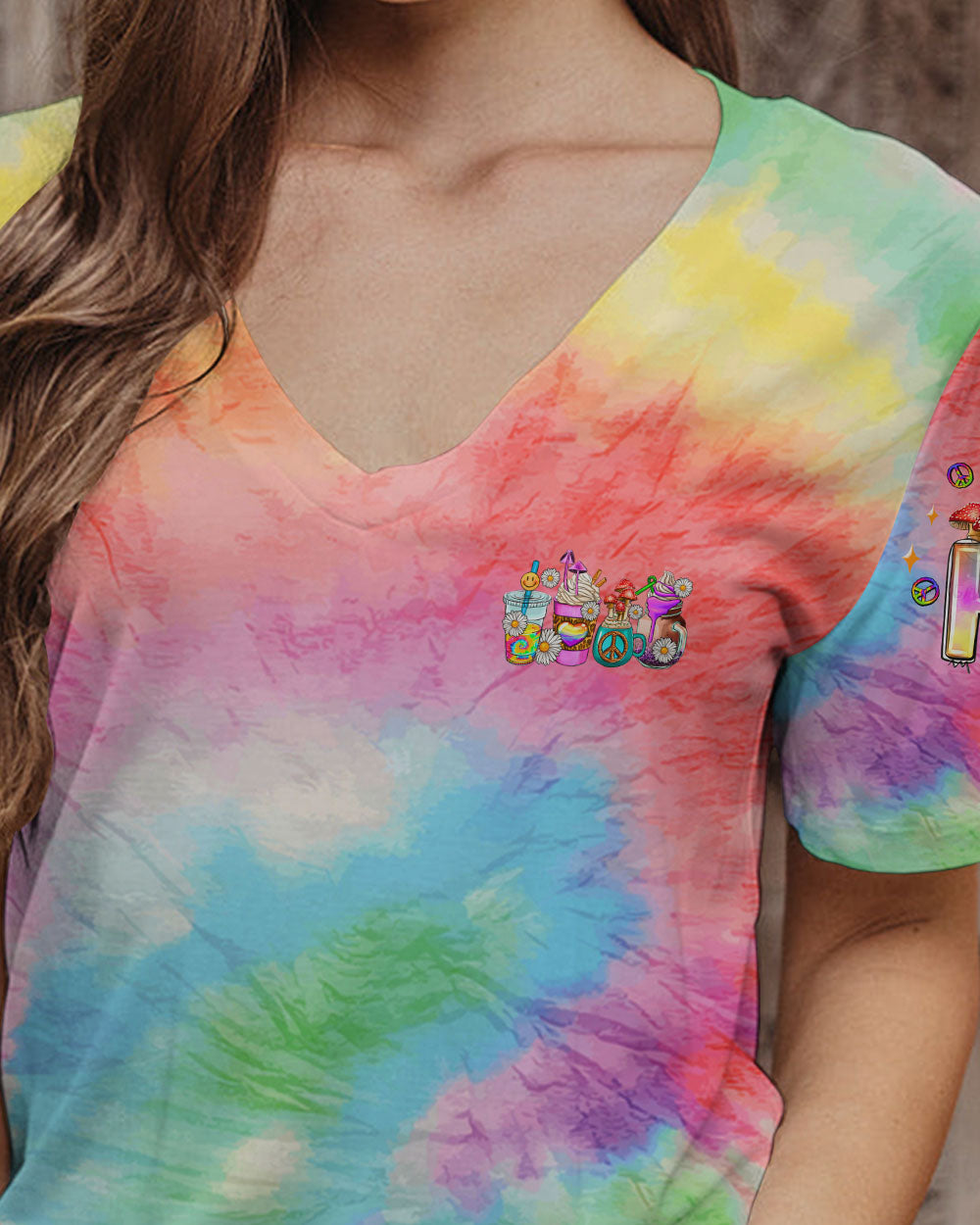 DON'T WORRY BE HIPPIE TIE DYE ALL OVER PRINT - TLNZ3108232