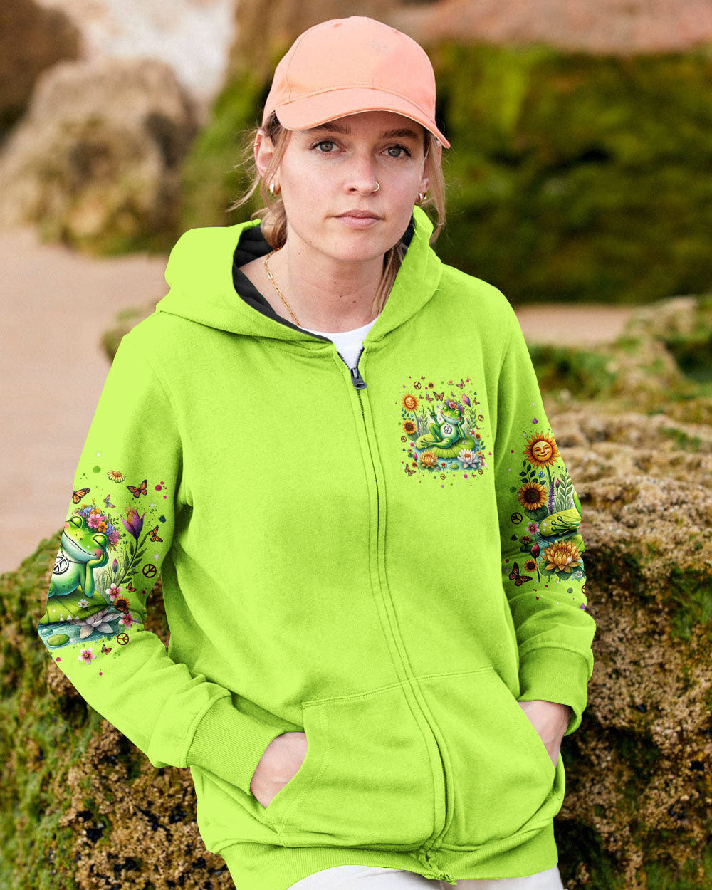 BE YOU THE WORLD WILL ADJUST FROG ALL OVER PRINT - TLPQ0108242