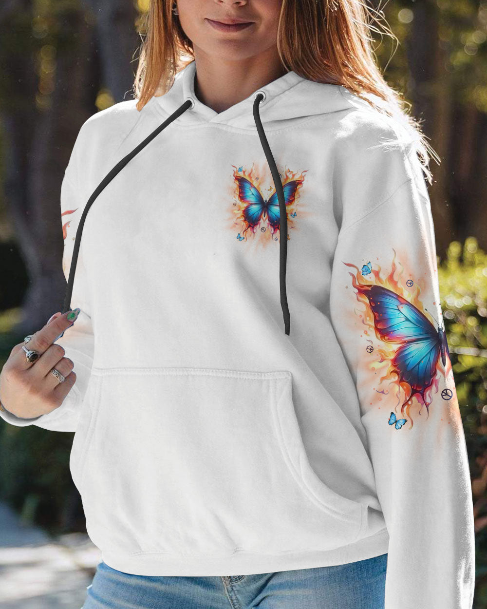 WHISPER WORDS OF WISDOM LET IT BE BUTTERFLY ALL OVER PRINT  - TLPQ0111242