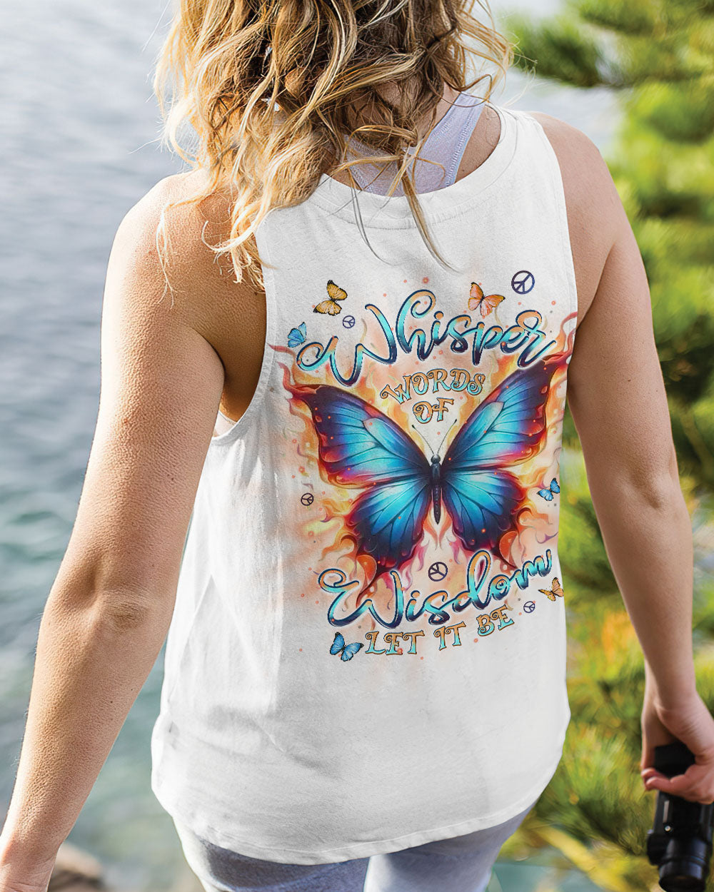 WHISPER WORDS OF WISDOM LET IT BE BUTTERFLY ALL OVER PRINT  - TLPQ0111242