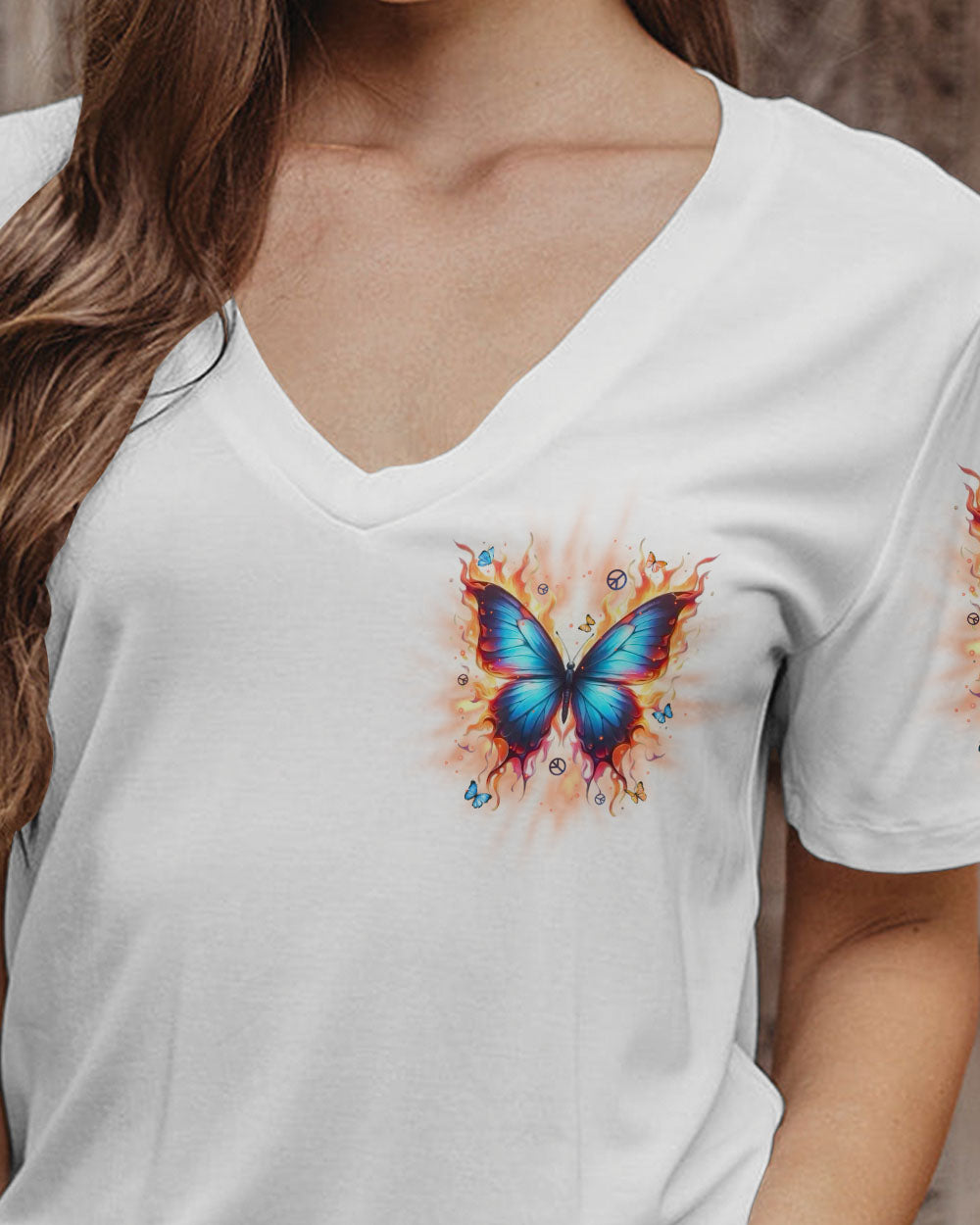 WHISPER WORDS OF WISDOM LET IT BE BUTTERFLY ALL OVER PRINT  - TLPQ0111242