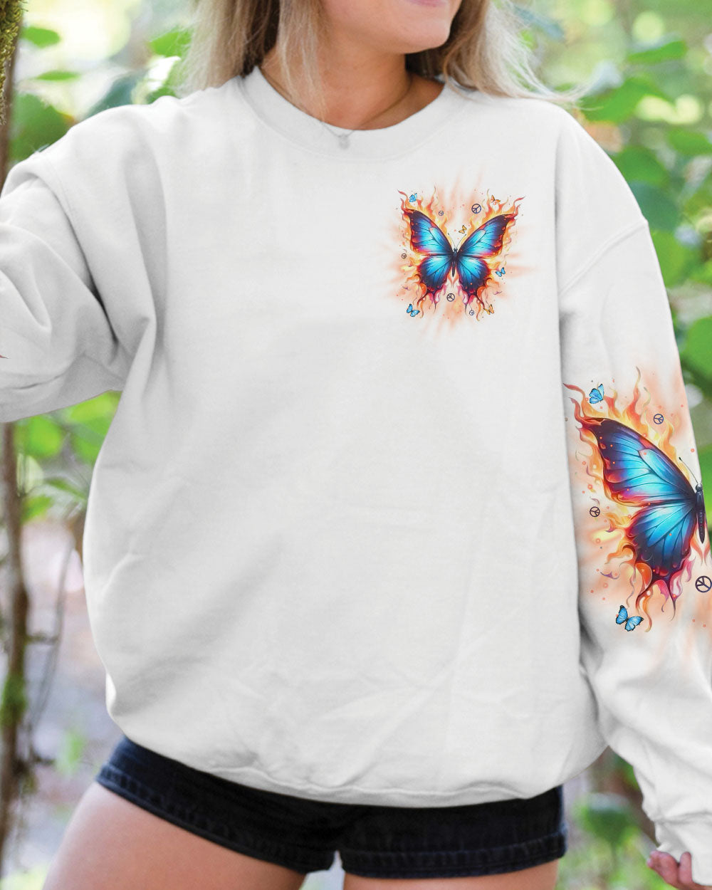 WHISPER WORDS OF WISDOM LET IT BE BUTTERFLY ALL OVER PRINT  - TLPQ0111242