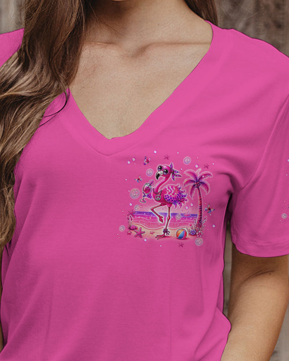 YOUNG AT HEART FLAMINGO ALL OVER PRINT - TLPQ0407244