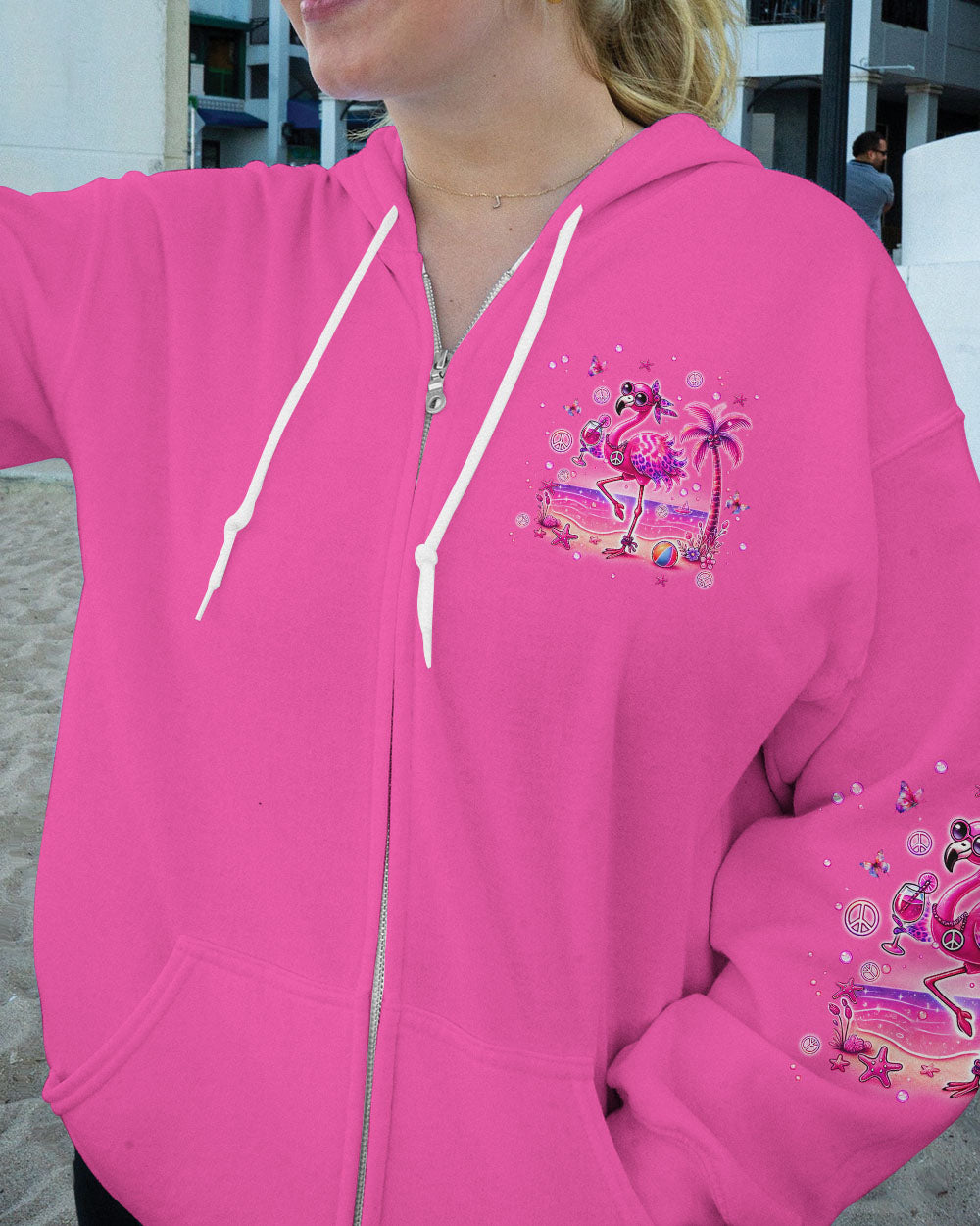 YOUNG AT HEART FLAMINGO ALL OVER PRINT - TLPQ0407244