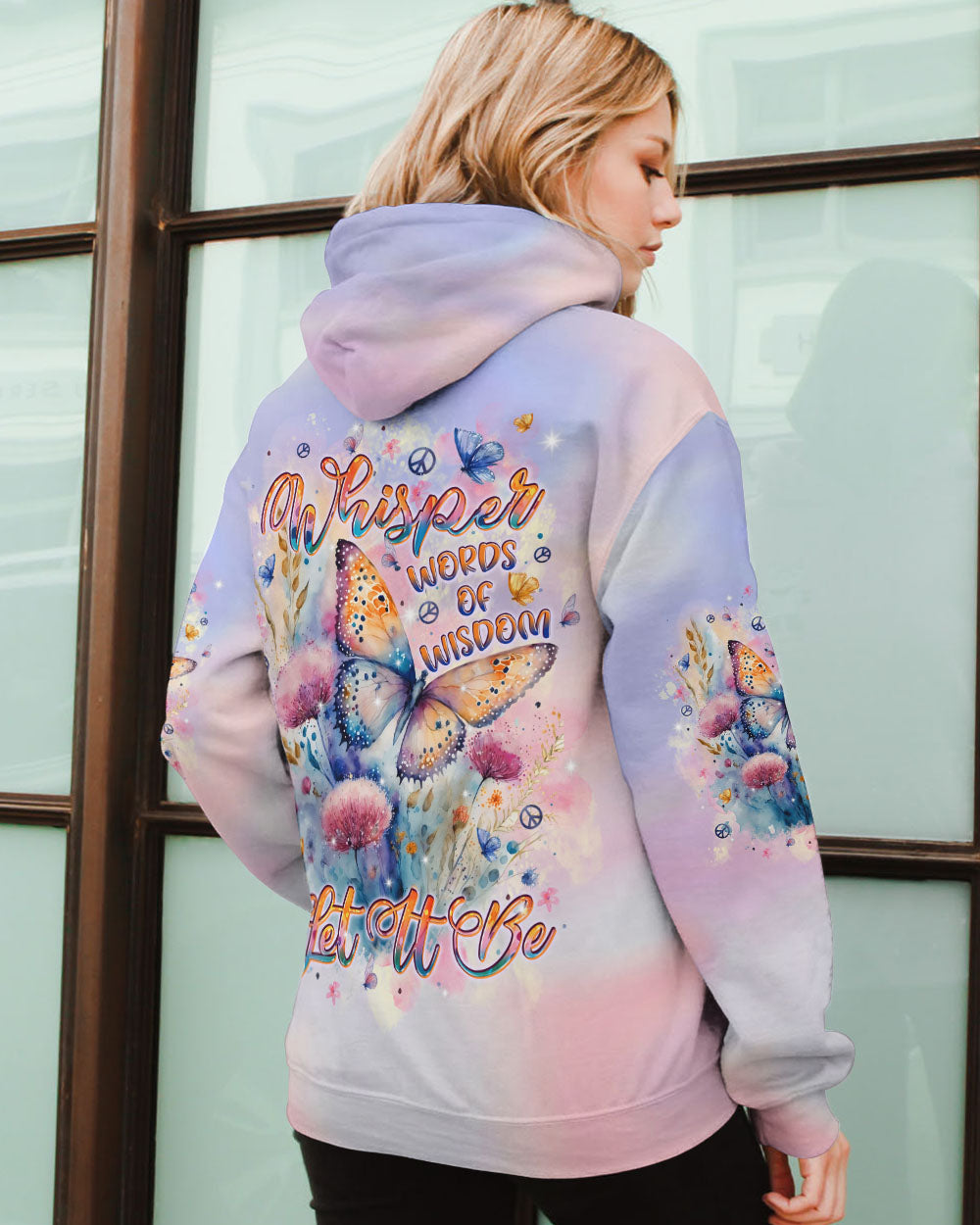 WHISPER WORDS OF WISDOM BUTTERFLY ALL OVER PRINT - TLPQ0410243