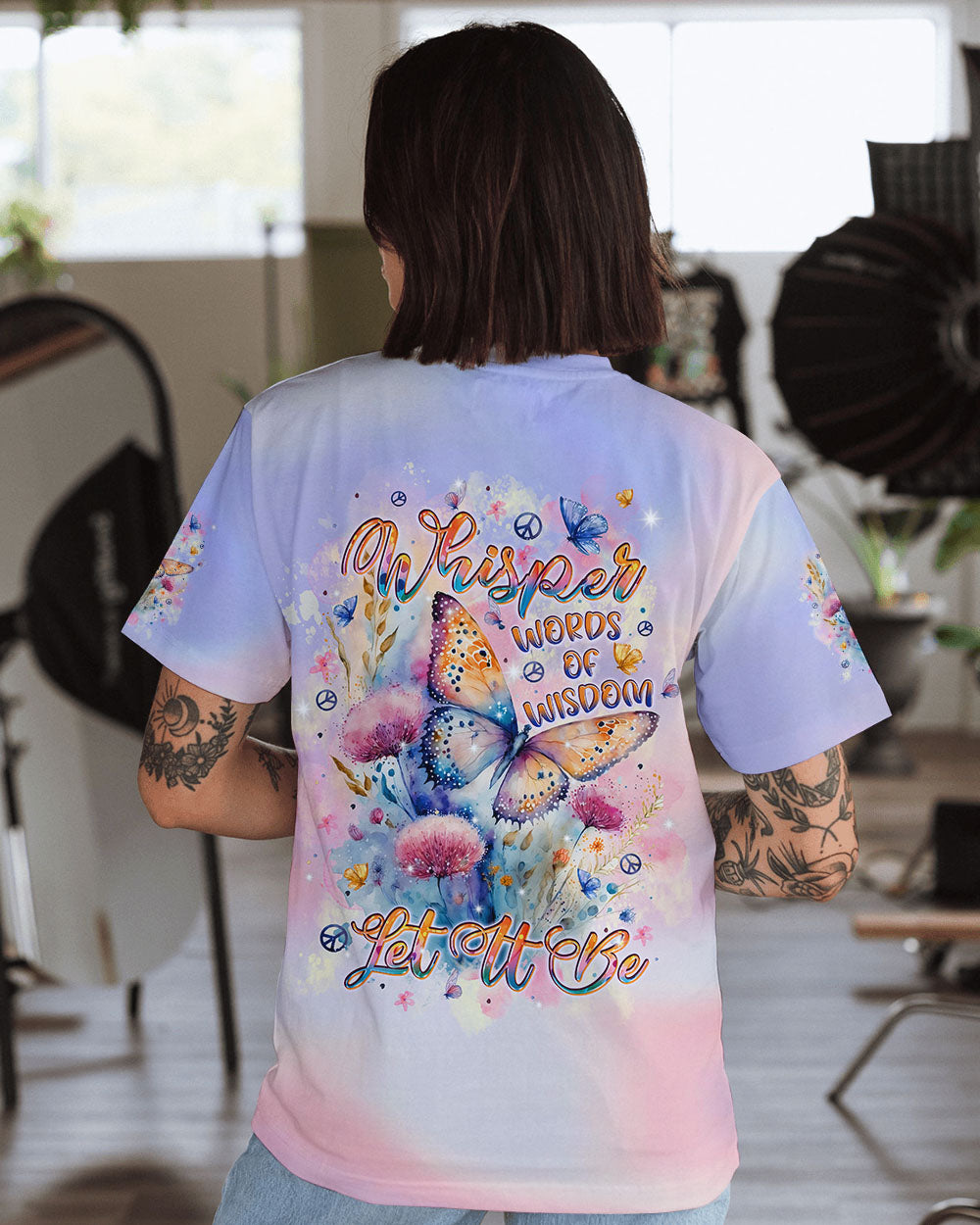WHISPER WORDS OF WISDOM BUTTERFLY ALL OVER PRINT - TLPQ0410243