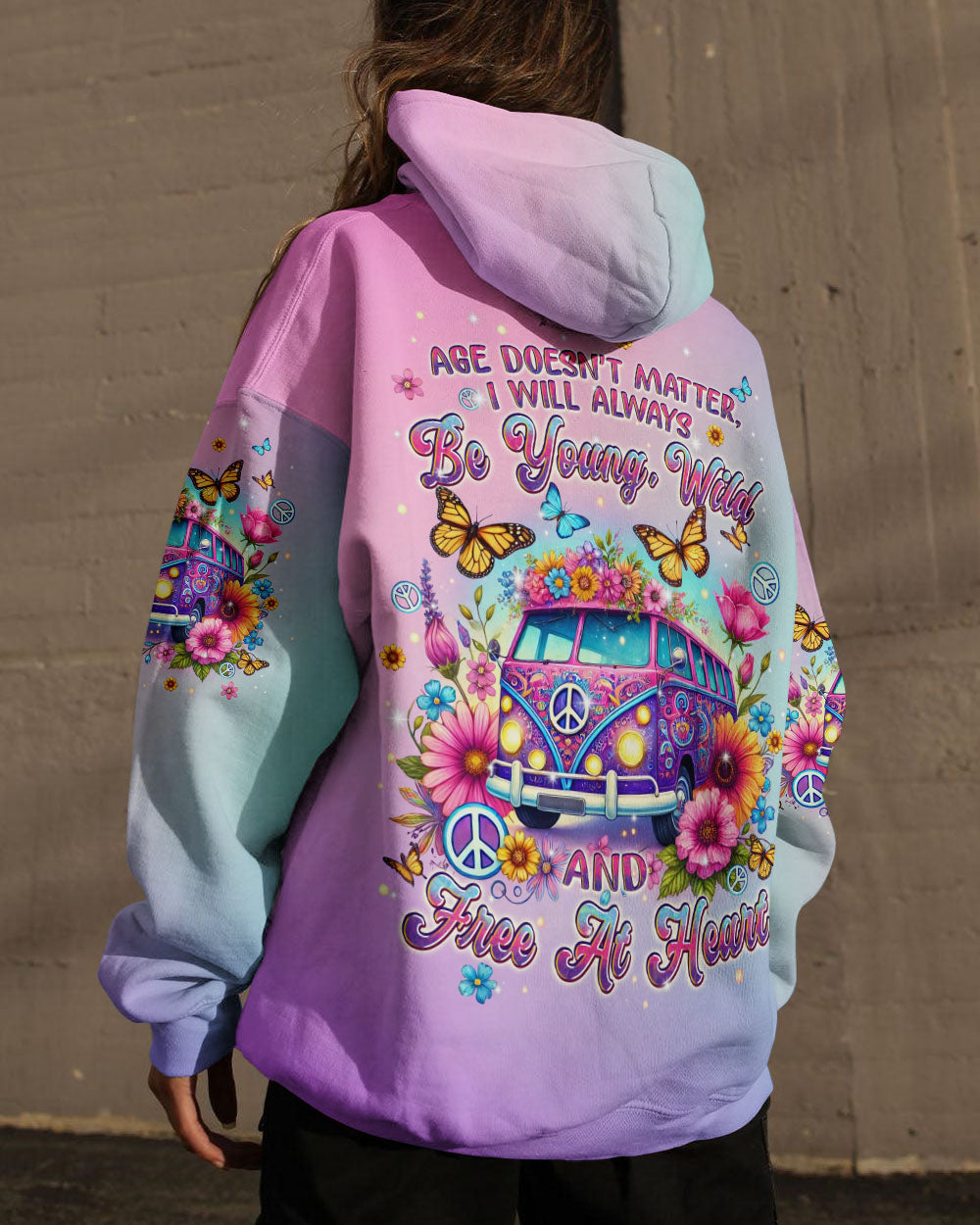 AGE DOESN'T MATTER BUS FLOWER ALL OVER PRINT - TLPQ0608242