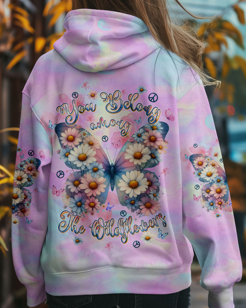 YOU BELONG AMONG THE WILDFLOWERS BUTTERFLY ALL OVER PRINT  - TLPQ0810241