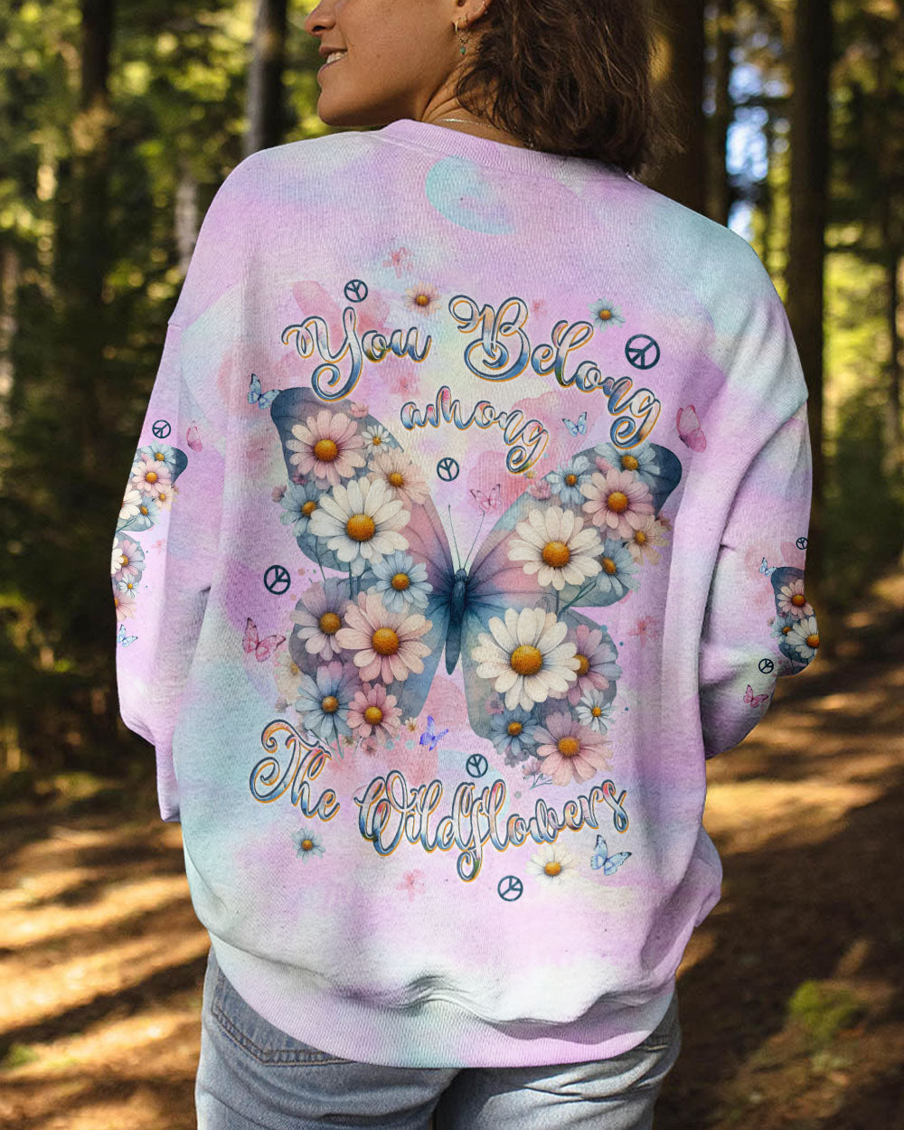 YOU BELONG AMONG THE WILDFLOWERS BUTTERFLY ALL OVER PRINT  - TLPQ0810241