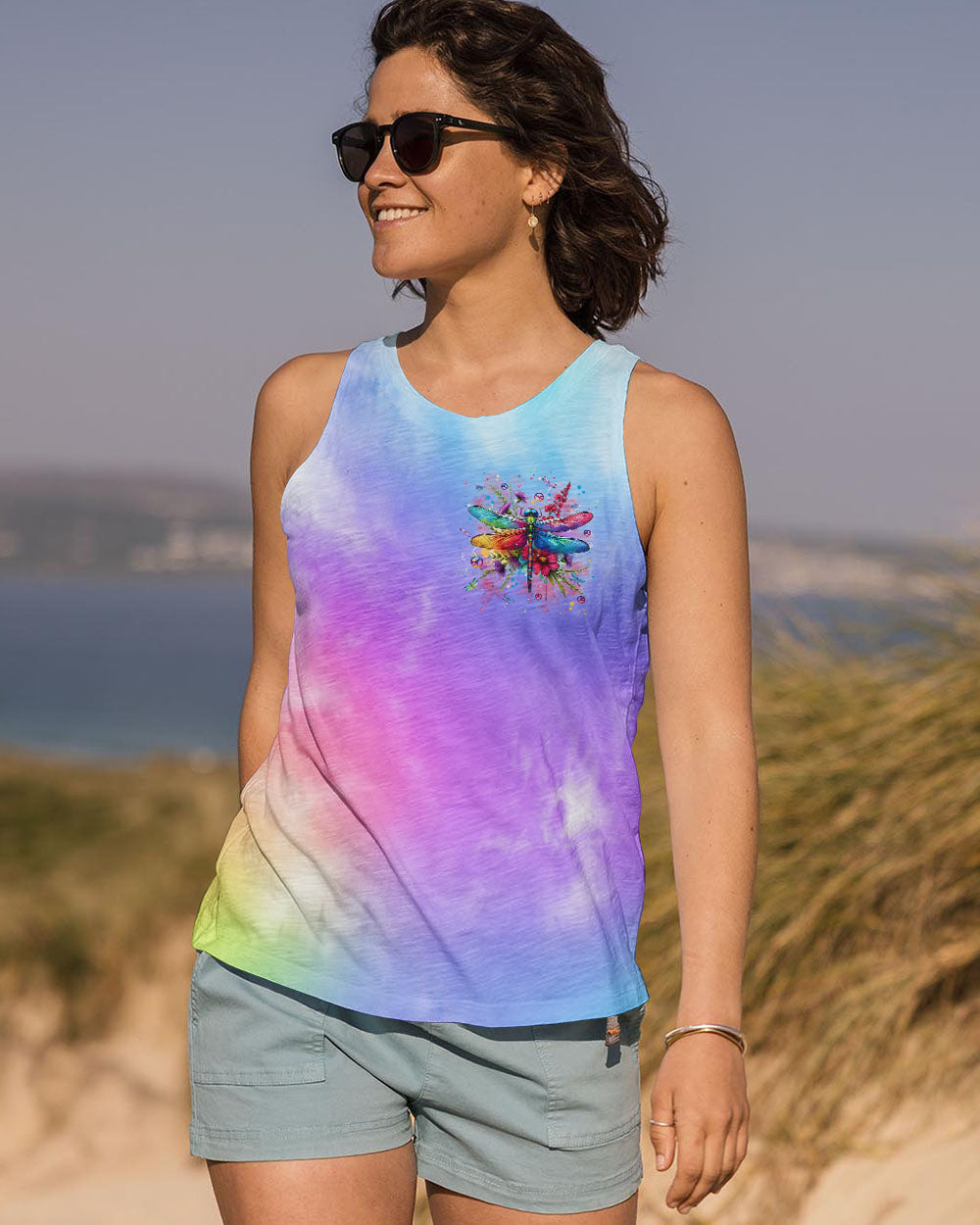 JUST BREATHE DRAGONFLY ALL OVER PRINT - TLPQ0907242