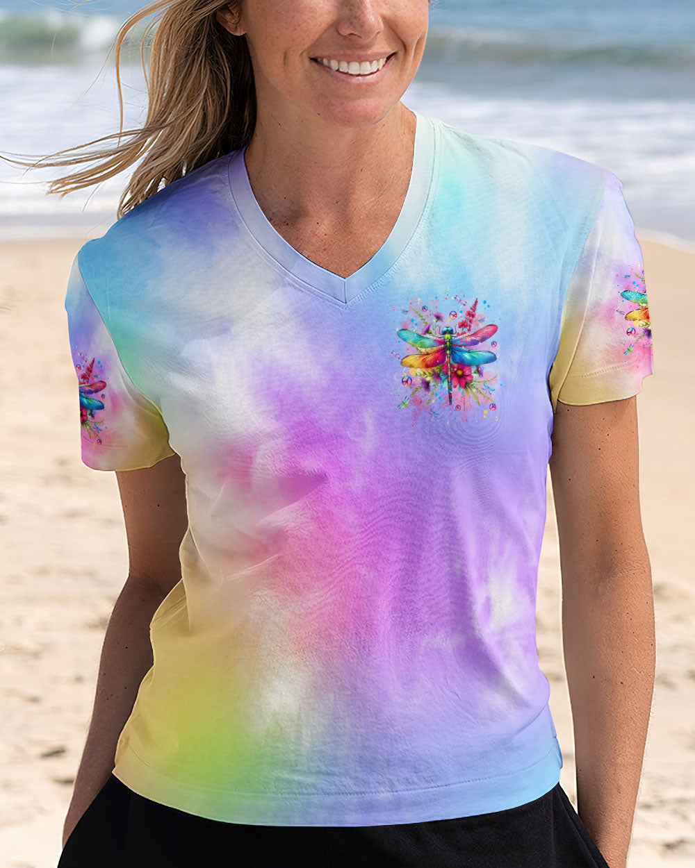 JUST BREATHE DRAGONFLY ALL OVER PRINT - TLPQ0907242