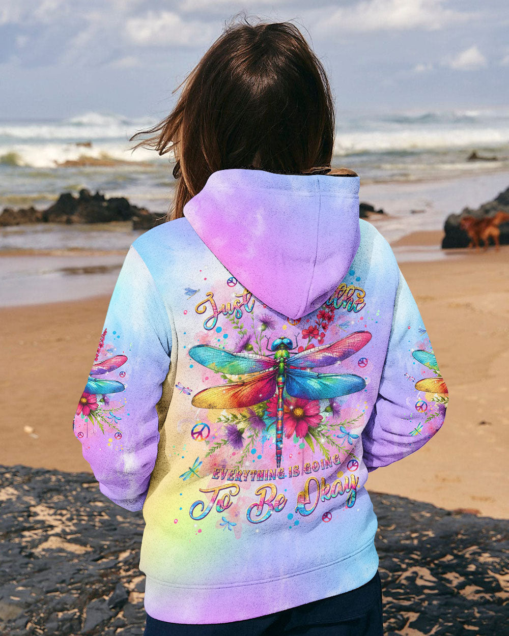 JUST BREATHE DRAGONFLY ALL OVER PRINT - TLPQ0907242