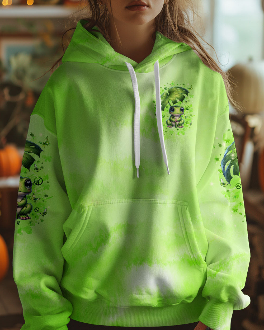 BE YOU THE WORLD WILL ADJUST FROG ALL OVER PRINT - TLPQ0908245