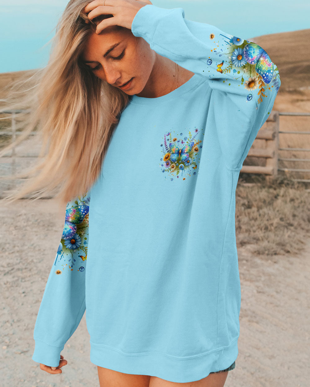 JUST BREATHE BUTTERFLY ALL OVER PRINT - TLPQ1007242